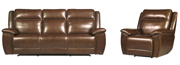 Jameson - Power Reclining Zero Gravity Sofa Set Hickory 2 Pc. Sofa, Recliner