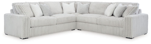 Stupendous - Sectional Gray 3 Pc. Sectional