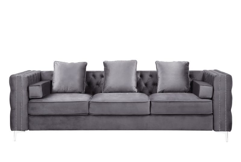 Bovasis - Sofa w/5 Pillows Gray