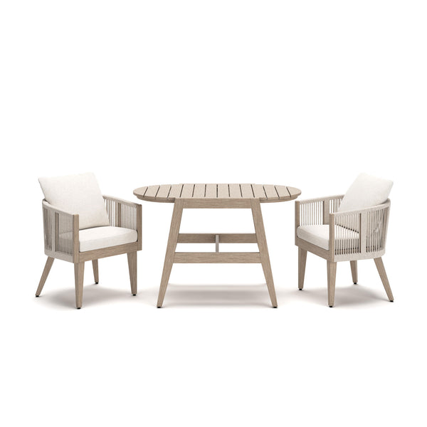 Ivory Vine - Chairs With Cushion / Table Set (Set of 3) - Beige
