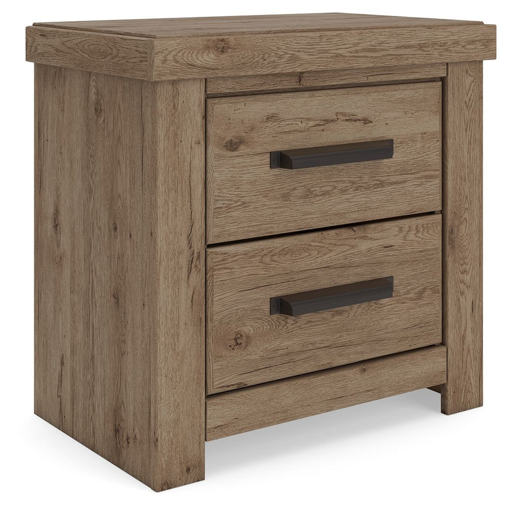 Oliandon - Two Drawer Night Stand - Light Brown