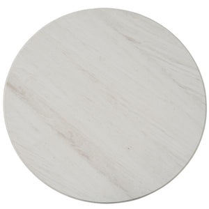 Escape - Round Dining Table - Glazed Natural Oak / Black Metal Trim