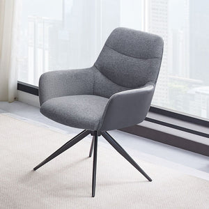 Hester - Arm Chair (Set of 2) - Gray Fabric