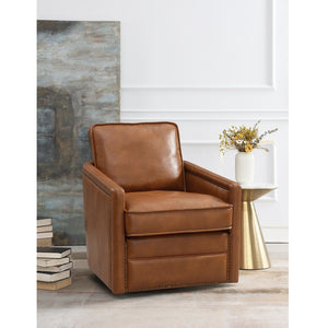 Rocha - Swivel Chair With Glider Dark Brown