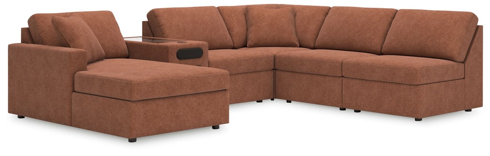 Modmax - Spice - Sectional Light Brown 2 Pc. Sectional Loveseat