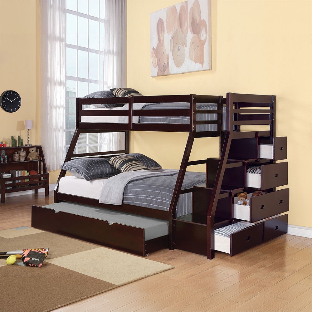 Jason - Bunk Bed - Wood Espresso