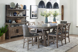 Lodge Dining - Swivel Counter Sling Chair (Set of 2) - Siltstone