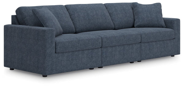 Modmax - Ink - Sectional Blue 3 Pc. Sectional Sofa