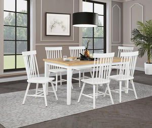 Andrews - Rectangular Dining Set White 7 Pc. Table, 6 Chairs