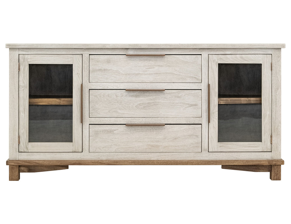 Loft - 3 Drawer & 2 Door Buffet - Gray / Beige