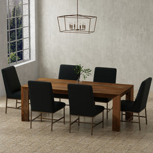 Crossings - Rectangular Dining Table With 6 Upholstered Chairs