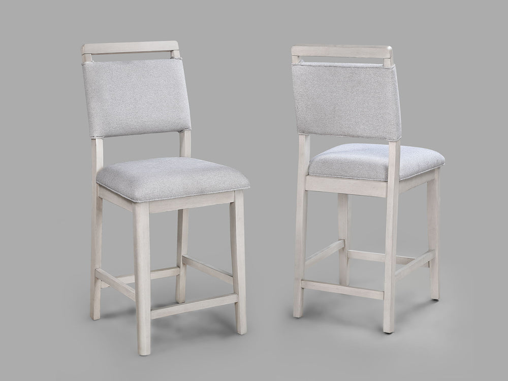 Blanche - 5 Piece Counter Dining Room Set - Antique White