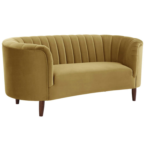 Millephri - Loveseat Olive Yellow