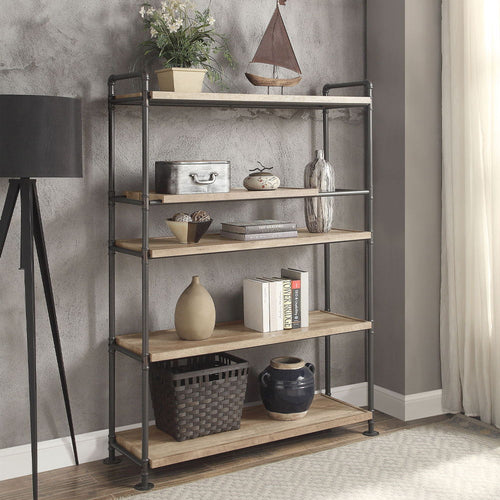 Brantley - Bookshelf Oak 5 Shelves