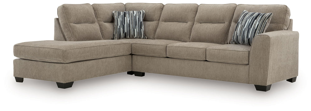 Olten - Sectional Light Brown 2 Pc. Left Arm Facing Corner Chaise Sectional