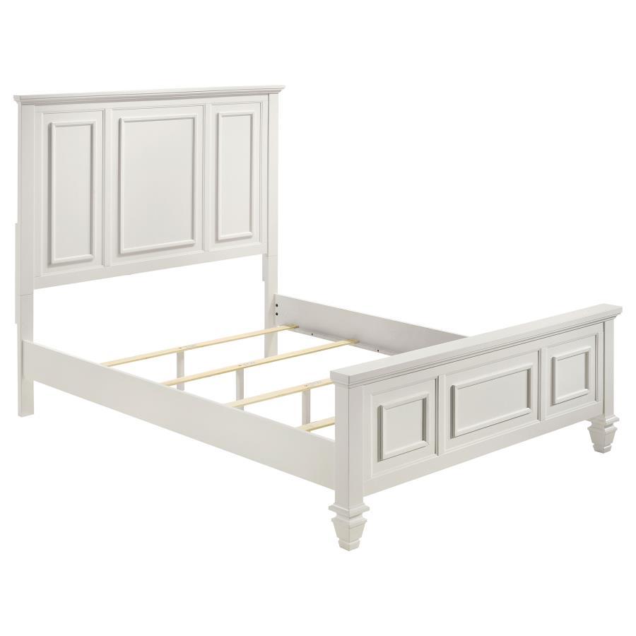 Sandy Beach - Panel Bedroom Set White Queen