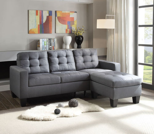 Earsom - Sofa & Ottoman Dark Gray