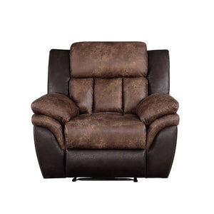 Jaylen - Motion Recliner - Toffee & Espresso Polished Microfiber