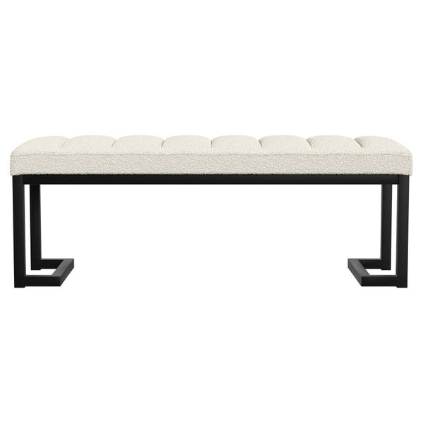 Mesa - Boucle Upholstered Tufted Accent Bench