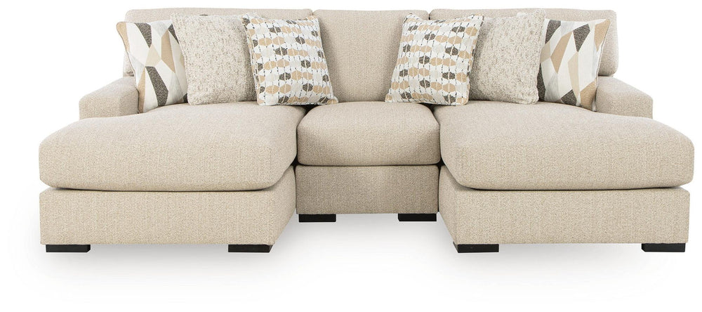 LaureLGrove - Sectional Pearl Silver 4 Pc. Left Arm Facing Corner Chaise Sectional