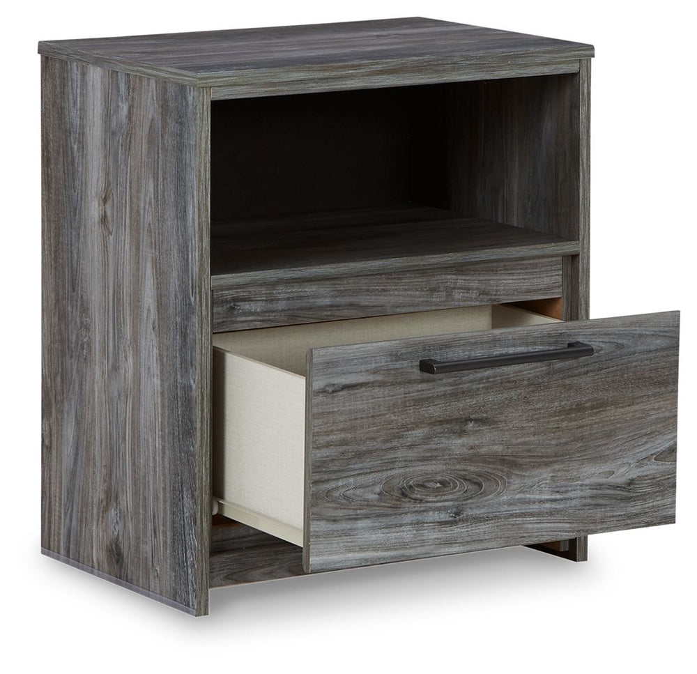 Baystorm - One Drawer Night Stand Gray