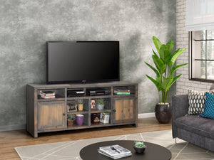 Joshua Creek - 84" TV Stand - Barnwood