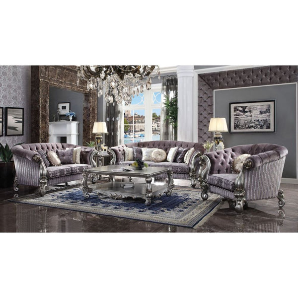 Versailles - Sofa (w/7 Pillows) Antique Platinum