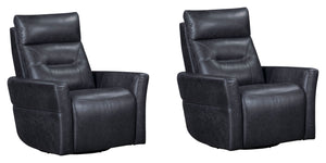 Remmington - Power Swivel Glider Recliner Vintage Slate 2 Pieces