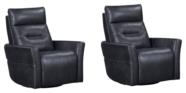 Remmington - Power Swivel Glider Recliner Vintage Slate 2 Pieces