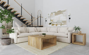 Hobson - Upholstered Modular Sectional Sofa Beige