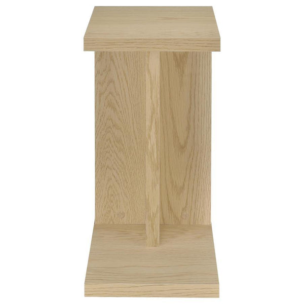 Clower - Engineered Wood C-Shaped Sofa Side Table