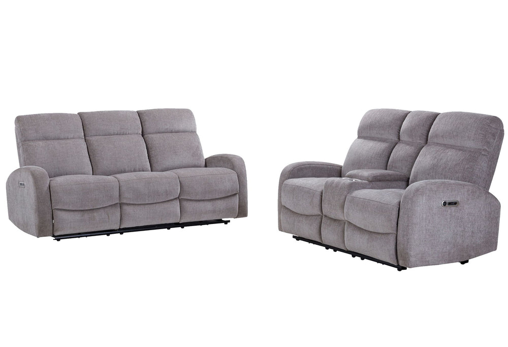 Tuscany - Power Reclining Sofa Set Gray 3 Pc. Sofa, 2 Recliners