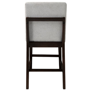 Edwyn - Counter Height Chair (Set of 2) - Gray Linen & Espresso