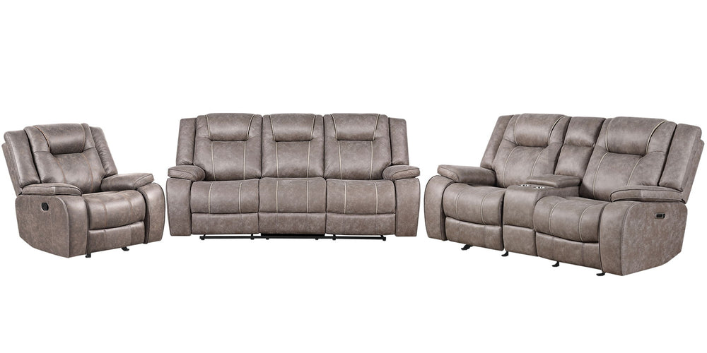 Blake - Manual Reclining Sofa Set Dark Brown 2 Pc. Sofa, Recliner