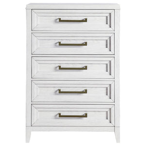 Marielle - 5-Drawer Bedroom Chest - Distressed White