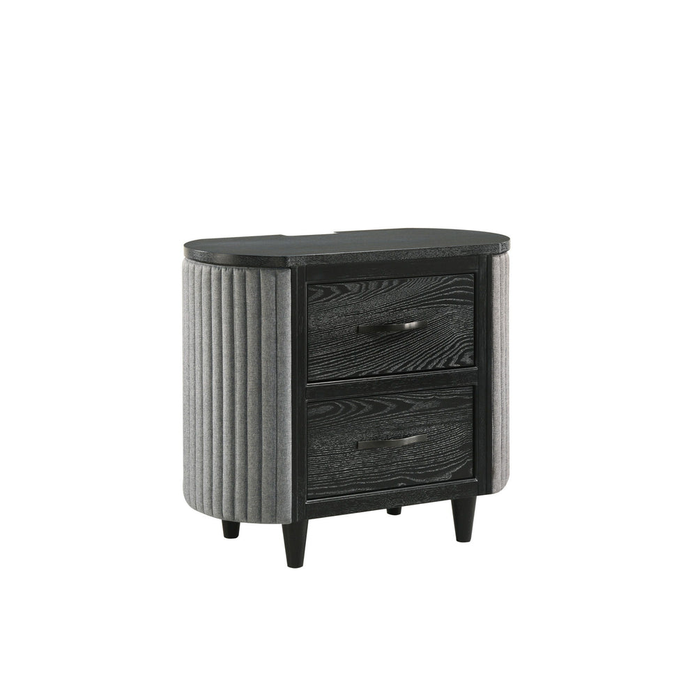Skyline - 2 Drawer Nightstand - Onyx