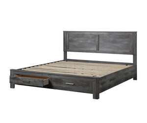 Vidalia - Bed w/Storage Rustic Gray Oak