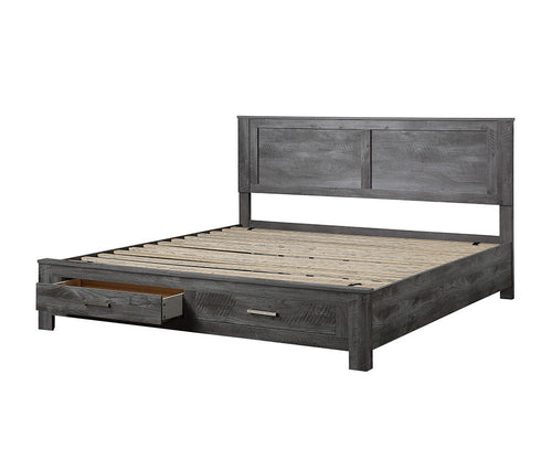 Vidalia - Bed w/Storage Rustic Gray Oak