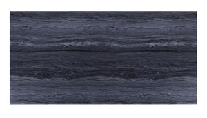 Nasir - Dining Table - Gray Printed Faux Marble Top & Mirrored Silver