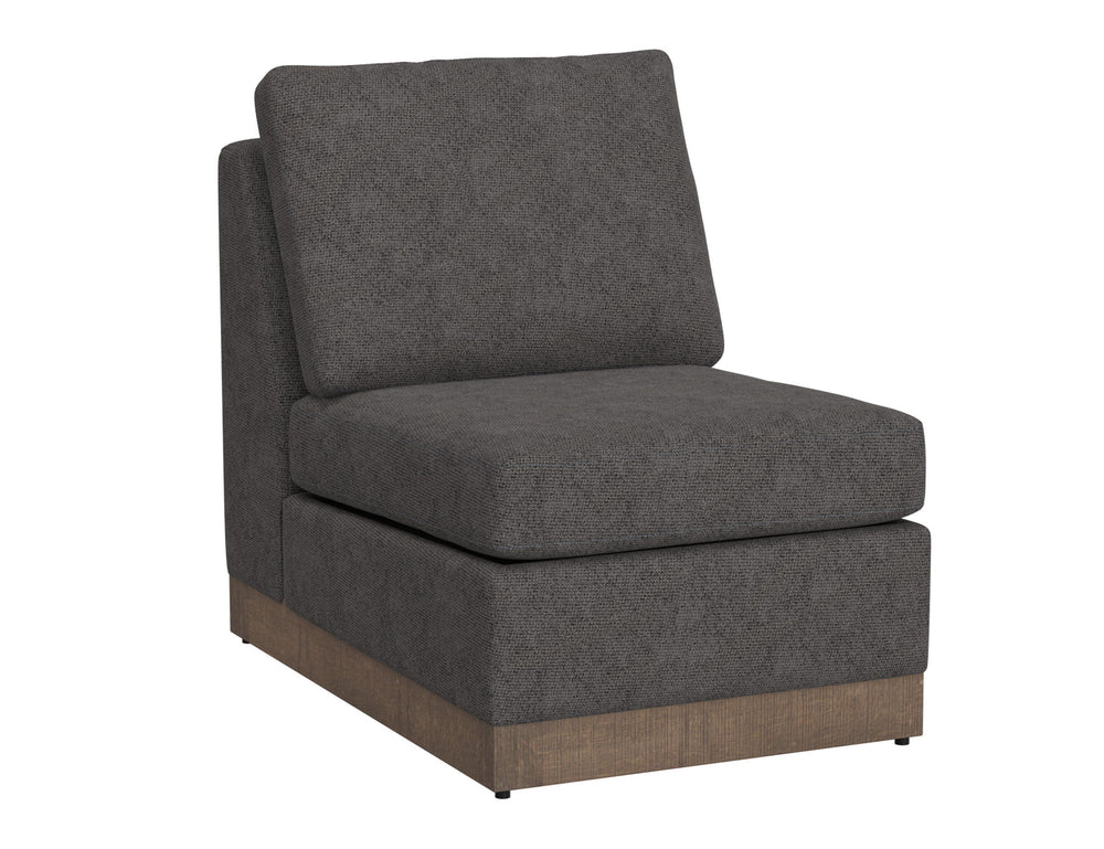 Georgia - Armless Chair Dark Gray