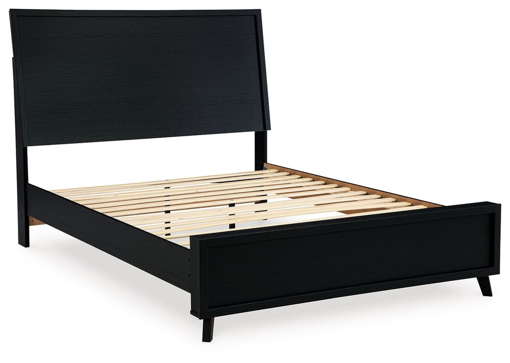 Danziar - Panel Bed Black