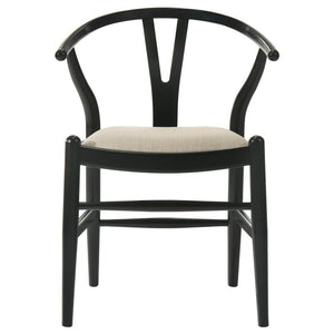 Crestmont - Wood Wishbone Dining Side Chair (Set of 2) - Black