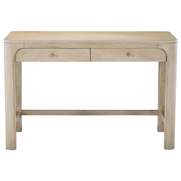 Solano - 2-Drawer Makeup Table Vanity Desk - Weathered Mango