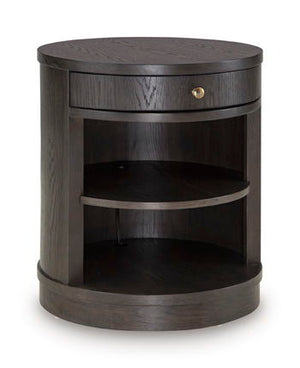 Leighmour - Accent Table - Dark Brown