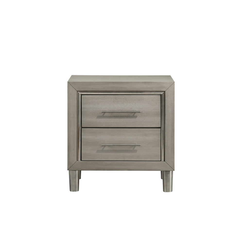 Lennox - 2 Drawer Nightstand - Gray