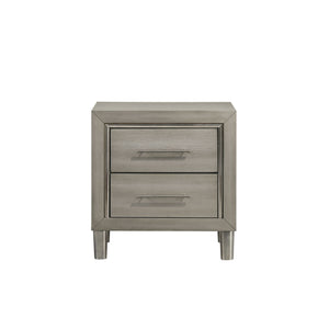 Lennox - 2 Drawer Nightstand - Gray