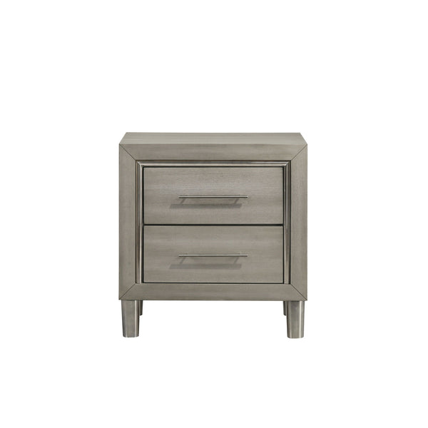 Lennox - 2 Drawer Nightstand - Gray