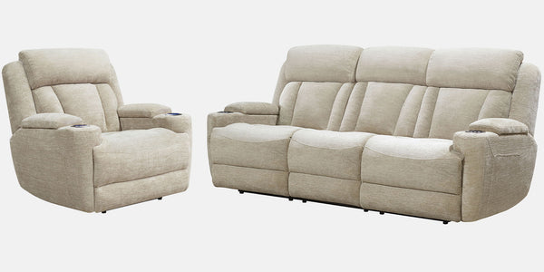 Dalton - Power Reclining Sofa Set Beige 2 Pc. Sofa, Recliner