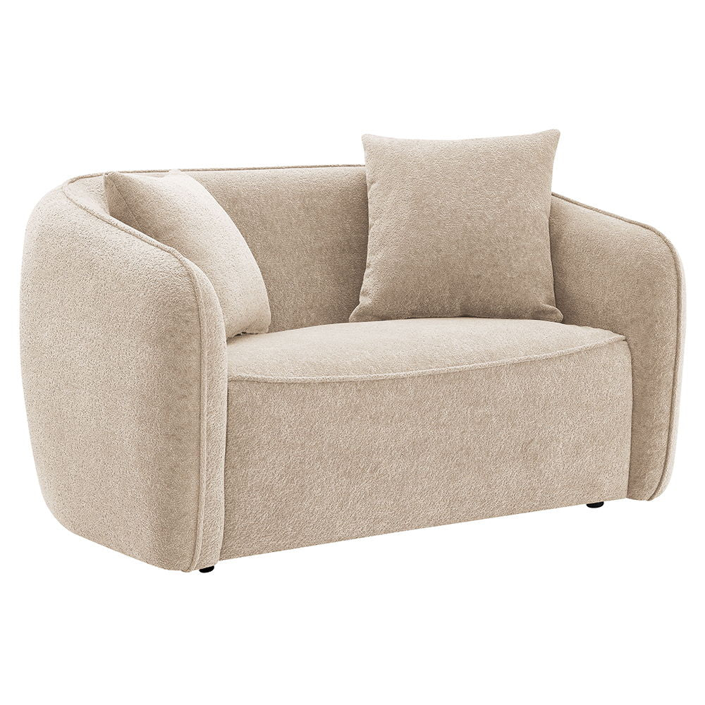 Keith - Loveseat With 2 Pillows Brown
