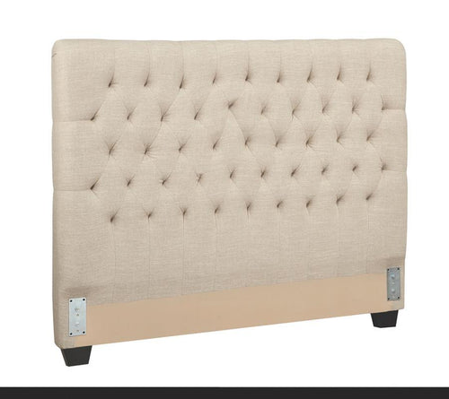 Chloe - Upholstered Panel Headboard Beige